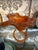 Glass Vintage 1970''s Art Glass Tulip Swirl Vase For Sale - Image 7 of 7