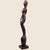 Vintage Modernist Carved Hardwood Female Figure, Southeast Asian Decorative Floor Sculpture, Mid to Late 20th Century For Sale - Image 11 of 15