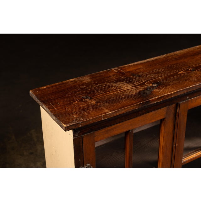 Early 20th Century Mission-Style Display Case With Glass Doors For Sale - Image 11 of 13
