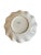 Vintage Hand-Painted Blue and White Chinoiserie Ruffle Bowl With Island Pagoda Scene. For Sale - Image 9 of 10