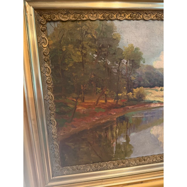 Signed 1931 g.c. Sponsler Impressionist Woodland Landscape Painting For Sale - Image 4 of 16