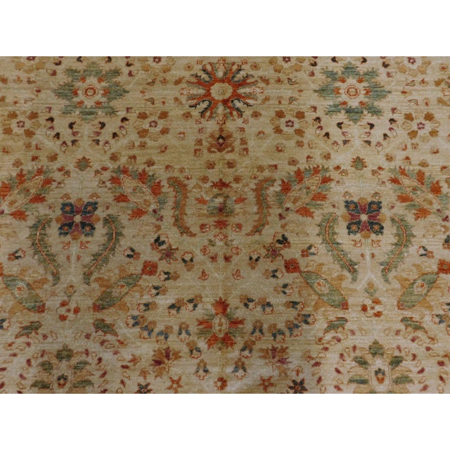 Vintage Hand Knotted Royal Chobi Pakistani Gallery Rug. 6'2"x 12' For Sale - Image 10 of 18