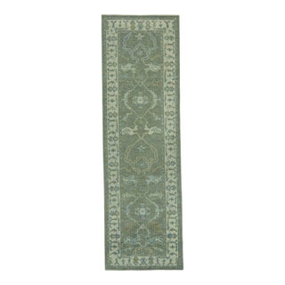 Turkish Oushak Rug 2'11" x 9'7" #19124 For Sale