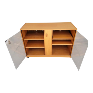 Mid-Century Modern Stereo Cabinet / Credenza Teak Danish Modern