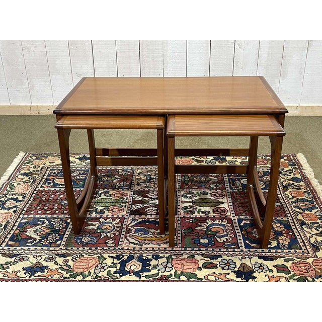 English Teak Nesting Tables, 1970s, Set of 3 For Sale - Image 10 of 11