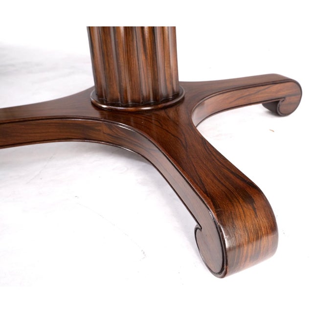 Two Part Rosewood Two Pedestals Dining Table Game Table Mint For Sale - Image 15 of 17