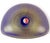 Mid 20th Century Vintage Seguso Murano 1956 Sapphire Blue Tan Gold Flecks Italian Art Glass Midcentury Decorative Bowl For Sale - Image 5 of 7