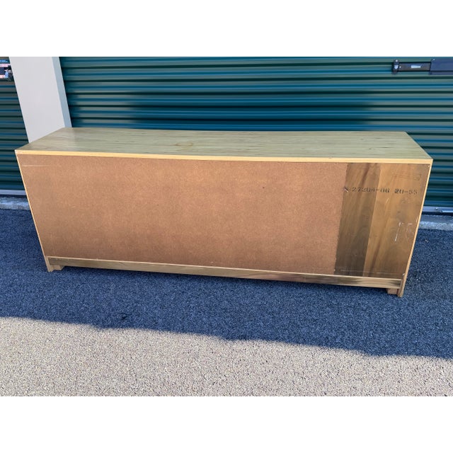 Vintage 1970s Jack Cartright for Founders Furniture Light Elm Wood Low Dresser For Sale - Image 9 of 12