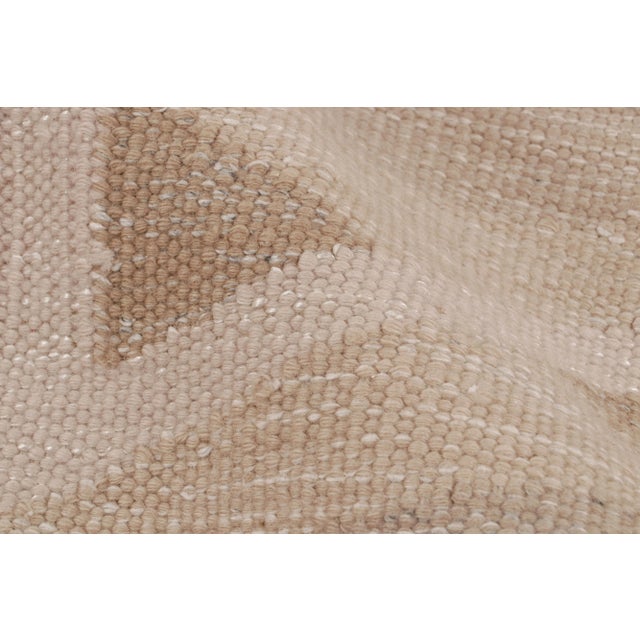 Textile Rug & Kilim’s Scandinavian Style Geometric Rug in Beige, White and Terracotta 12x15 For Sale - Image 7 of 8