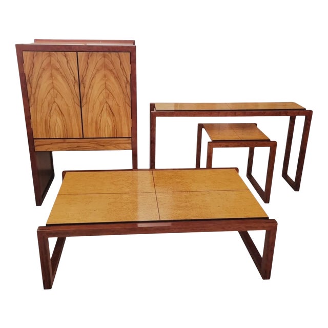 Vintage Minimalist Table Set, 1960s, Set of 4 For Sale