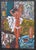 The central motif of the painting is a female nude, rendered in rich red-orange tones, which serves as the emotional focal...