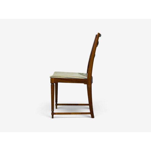 Scandinavian Modern, Six Dining Chairs, Beech, Fabric, Scandinavia, 1900s For Sale - Image 11 of 13