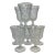 Vintage Hollywood Regency Fostoria Americana Clear Wine Goblets - Set of 8. For Sale