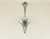 Characteristic Art Deco pendant light made of nickel and frosted glass; designed and manufactured in France around the...