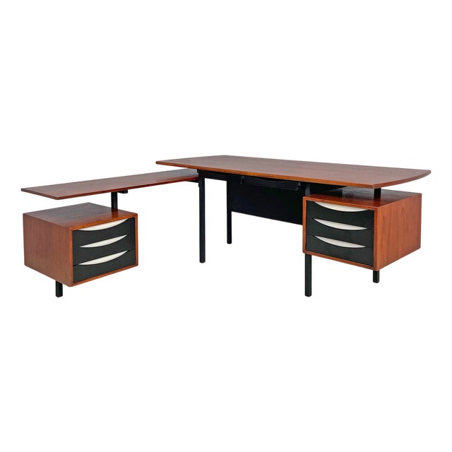 Mid-Century Modern Italian Double Desk by Campo and Graffi for Home, 1960s For Sale