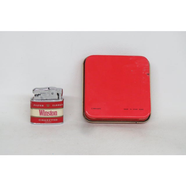 1994 Winston Cigarettes Lighter With Tin Case 40th Anniversary 4712b For Sale - Image 4 of 10