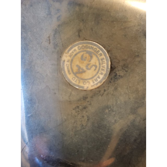 1980s Godinger Heart Shaped Vintage Silver Ring Box For Sale - Image 12 of 12