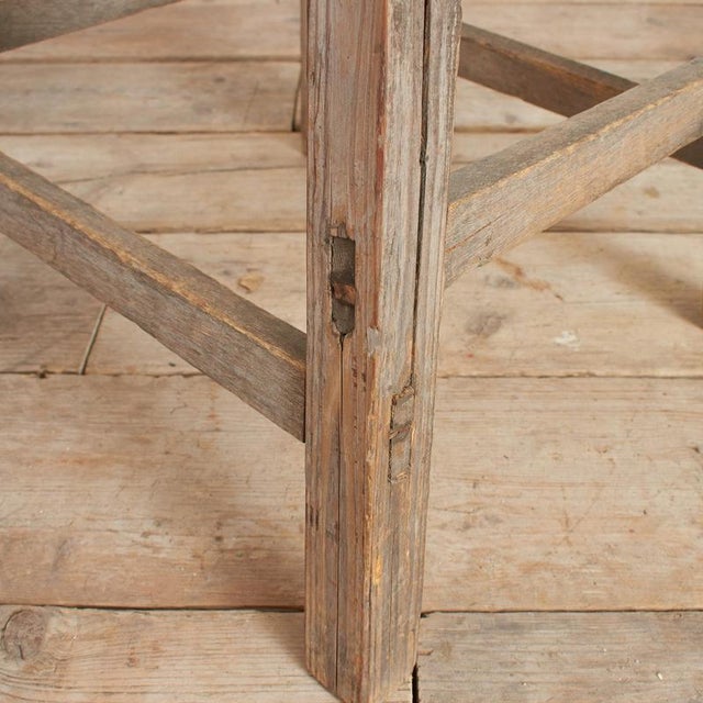 Small Antique Elm Side Table, 1920s For Sale - Image 6 of 10