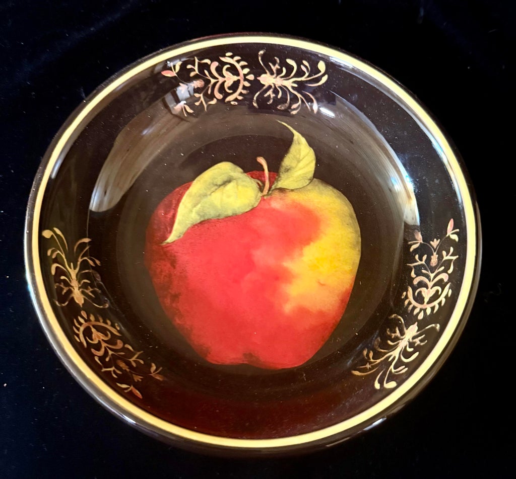 1990s Susan Winget Damask Fruit Kitchenware - Set of 4 | Chairish
