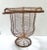 Antique French Wire Urn Planter, Twisted Pedestal Garden Basket For Sale - Image 4 of 6