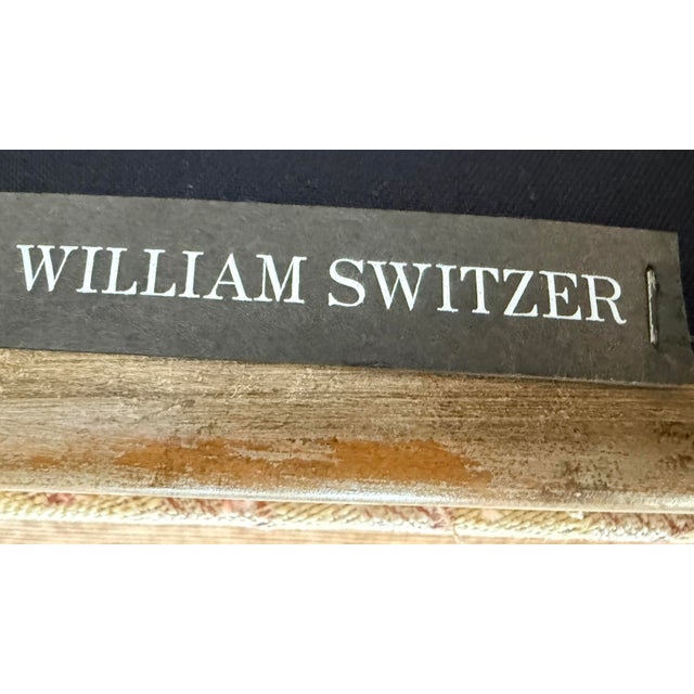 William Switzer Floral Damask Bergères, Pair For Sale - Image 11 of 12