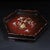 Wood Late 20th Century Hexagonal Wood Tray With Mother-of-Pearl Bird and Floral Inlay For Sale - Image 7 of 10