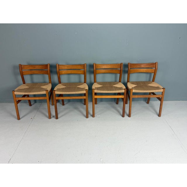 1940s BM-1 Dining Chairs in Oak by Børge Mogensen for C.M Møbler, 1947, Set of 4 For Sale - Image 5 of 17