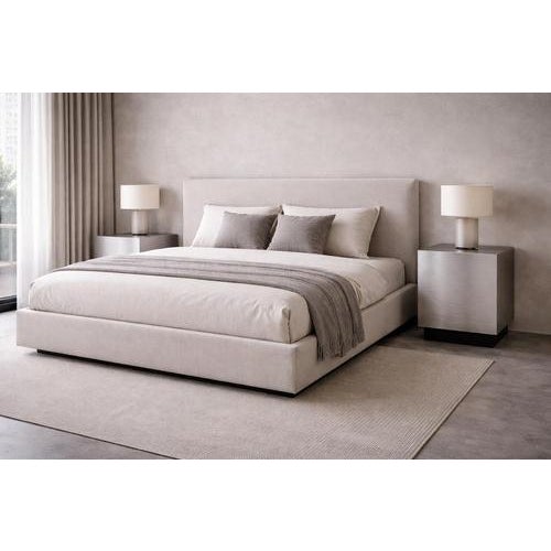 Not Yet Made - Made To Order Floating Side Table in Brushed Aluminum by Veliento For Sale - Image 5 of 6