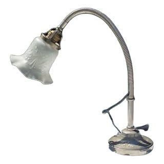 Art Deco Wall Lamp in Brass and Chrome, 1920s For Sale