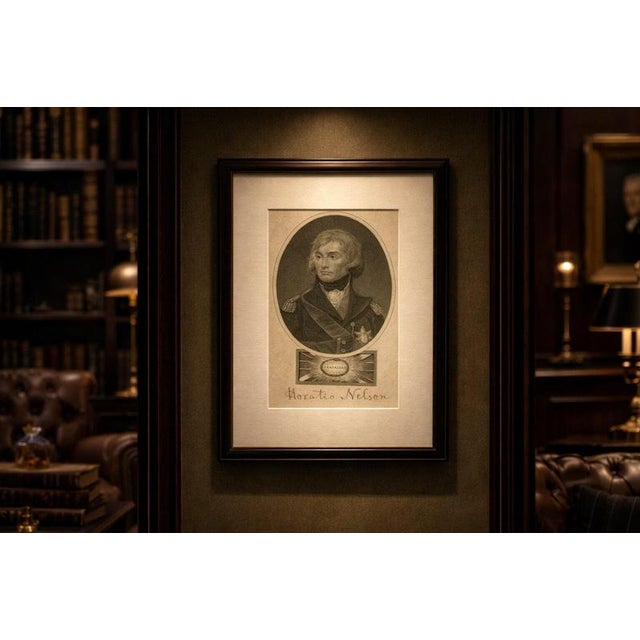 After Lemuel Francis Abbott, Horatio Nelson Portrait, Trafalgar, Naval Hero, 1819, Engraving For Sale - Image 6 of 8