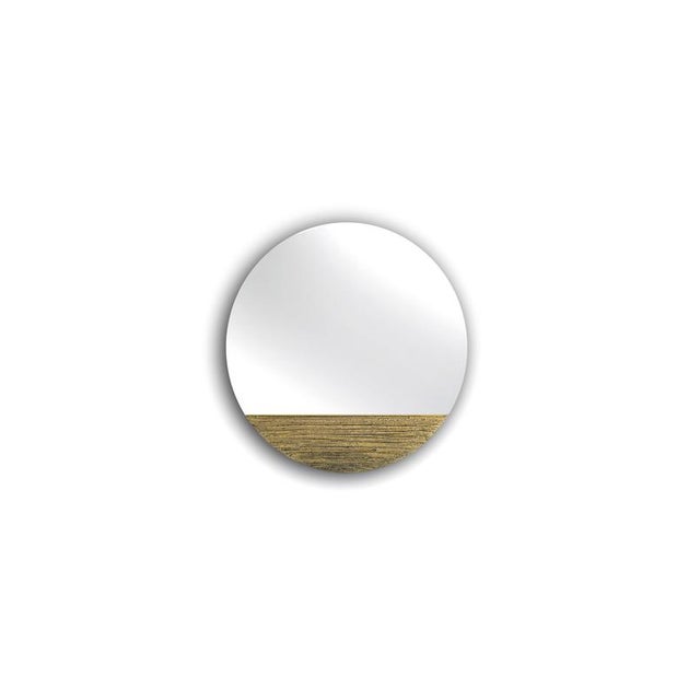 Orizzonte 600 Tondo Oro Mirror by Disain1971 Dimensions: D 60 x H 2.5 cm Materials: Gold, mirror / oro, specchio. Weight:...