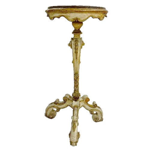 Stone Pair Antique Italian Carved & Marble Pedestals For Sale - Image 7 of 13