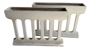 Mid-Century Modern Concrete Planters, 1960s, Set of 2