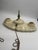Art Deco Vintage Art Deco Ivory & Gold Porcelain Pull-Chain Ceiling Light For Sale - Image 3 of 11