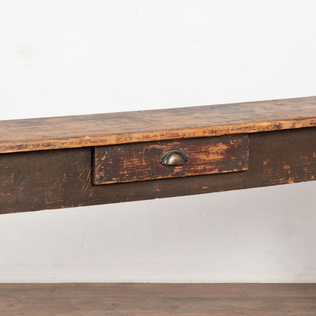 Late 19th Century Rustic Narrow Console Table For Sale - Image 10 of 14