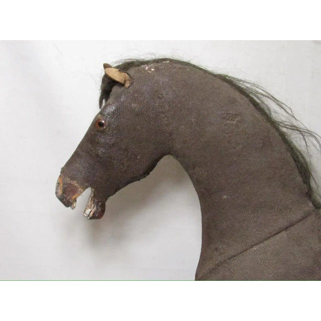 Wood Antique Folk Art Horse Figure For Sale - Image 7 of 18