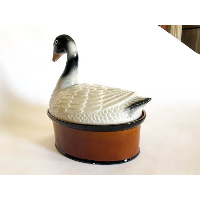 Large Mid-Century Swan Tureen For Sale - Image 9 of 12