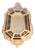 Venetian Palazzo Faceted Murano Glass 3-Tiered Mirror, 1920s For Sale