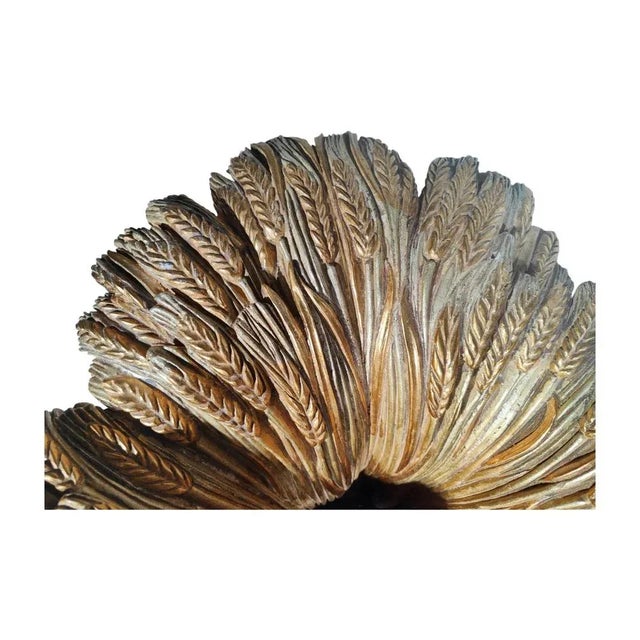 Brown French Dining Table with Harvest Allegory, 1950s For Sale - Image 8 of 12