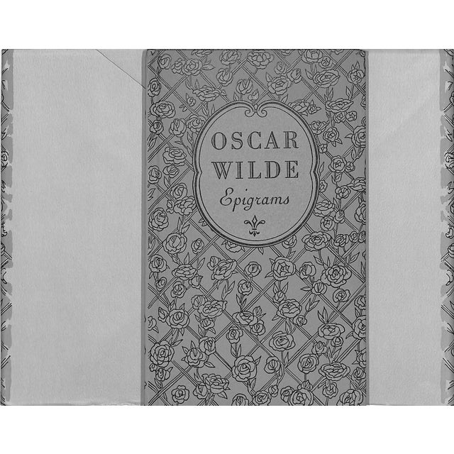[62] pp. The Peter Pauper Press 1960 7 1/2" x 4 1/2" Illustrated by Fritz Kredel "Oscar Wilde Epigrams" from 1960 refers...