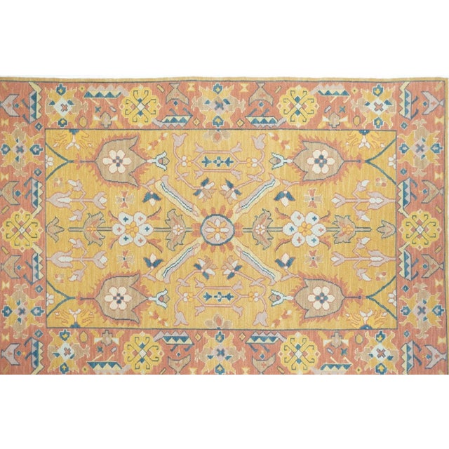 Traditional Sumak Rug 4'1'' X 6'1'' For Sale - Image 3 of 10
