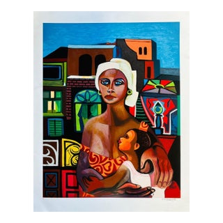 Di Cavalcanti Posthumous Limited Edition Serigraph – Maternidade For Sale