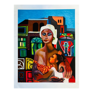 Di Cavalcanti Posthumous Limited Edition Serigraph – Maternidade