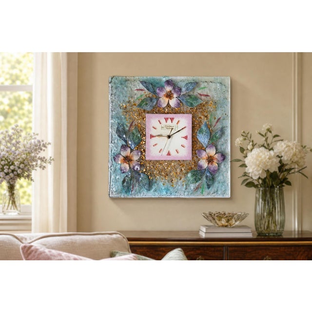 Exclusive handcrafted wall clock designed by Venetian artist Gianfranco Costantin. A unique piece that combines the age-...