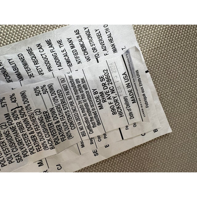 Rh Restoration Hardware Maxwell 2‑Cushion Sofa For Sale - Image 16 of 18