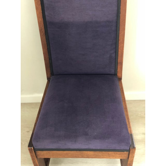 Set of 4 Art Deco Haagse School Dining Chair Frits Spanjaard 1930s For Sale - Image 11 of 12