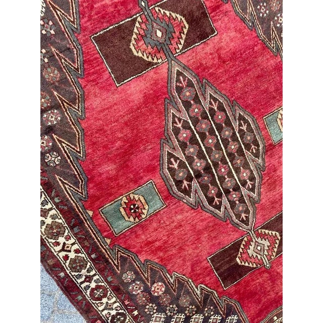 Vintage Rustic Wool Hamadan Rug, 1950s For Sale - Image 12 of 15