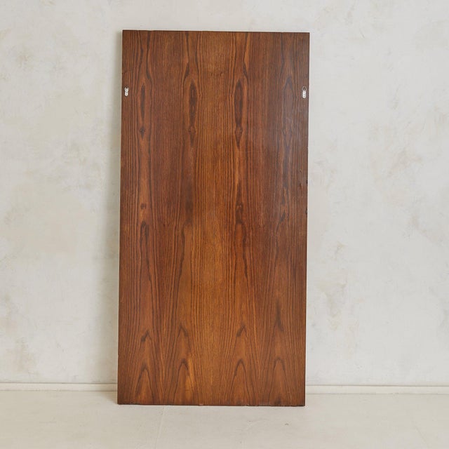 Brown Italian Rose Gold Paneled Floor-Length Mirror, 1970s For Sale - Image 8 of 10