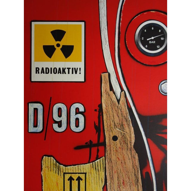 Peter Klasen. Restricted Area. Original lithograph on wove paper. Signed in pencil. Numbered / 99 copies. On Arches vellum...