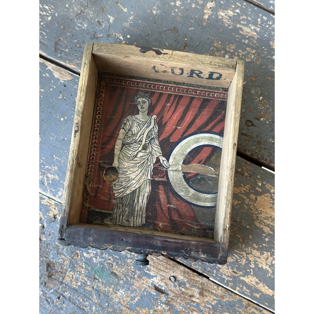 Antique Exceptional Botanical Tramp Art Chest With Hidden Compartments, Circa 1870s For Sale - Image 15 of 18